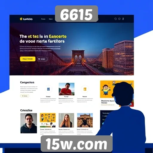 Experiência do usuário no site 6615 em destaque